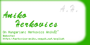aniko herkovics business card